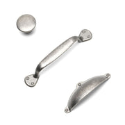 Finsbury Kitchen/Bedroom Door Round Knob Pewter - Round Knob 35mm Diam
