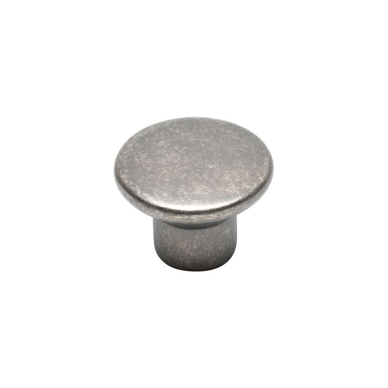 Finsbury Kitchen/Bedroom Door Round Knob Pewter - Round Knob 35mm Diam