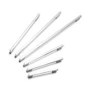 SLIM SQUARE D Handle Kitchen/Bedroom Door Handle Chrome - 96mm Centres (120mm Overall Length)