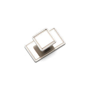 WINDSOR Square Knob Kitchen/Bedroom Door Handle Brushed Nickel