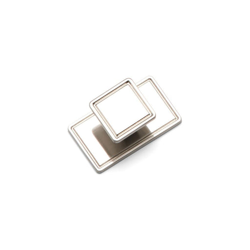 WINDSOR Square Knob Kitchen/Bedroom Door Handle Brushed Nickel
