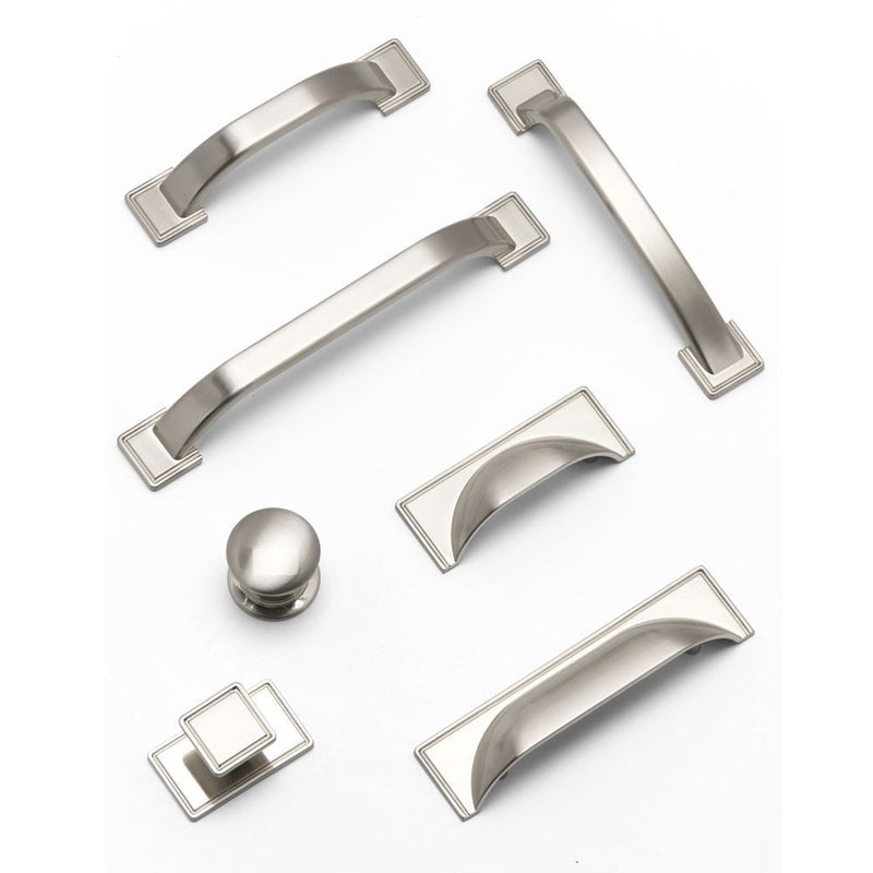 WINDSOR D Handle Kitchen/Bedroom Door Handle Brushed Nickel