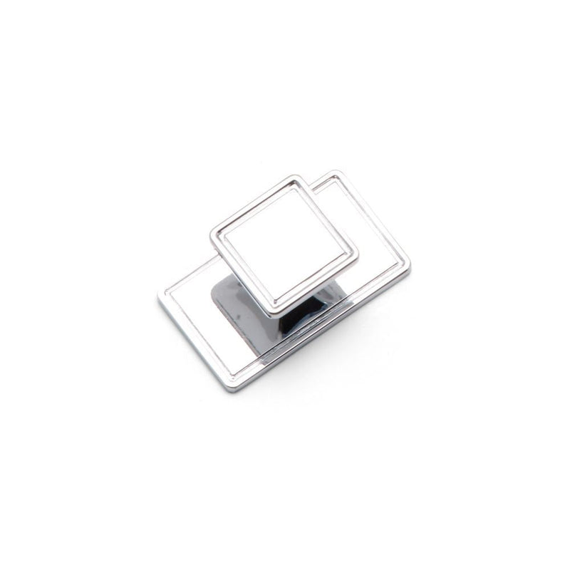 WINDSOR Square Knob Kitchen/Bedroom Door Handle Chrome