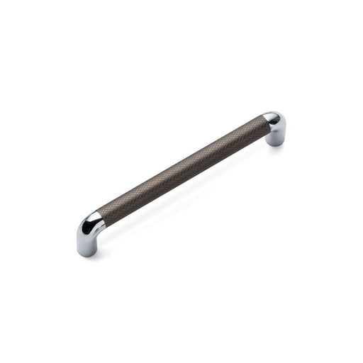 LANY KNURLED D Handle Kitchen/Bedroom Door Handle Antique Copper / Chrome (Various Sizes) - 160mm Hole Centres (175mm