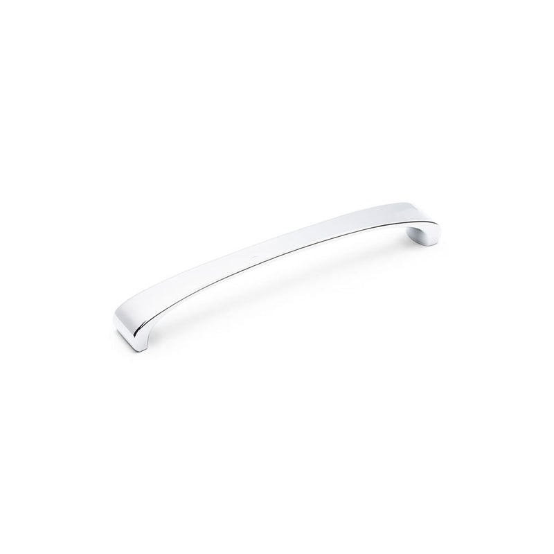 Brent D Handle Kitchen/Bedroom Door Handle Chrome - 160mm Centres (174mm Overall Length)