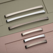 Brent D Handle Kitchen/Bedroom Door Handle Brushed Nickel