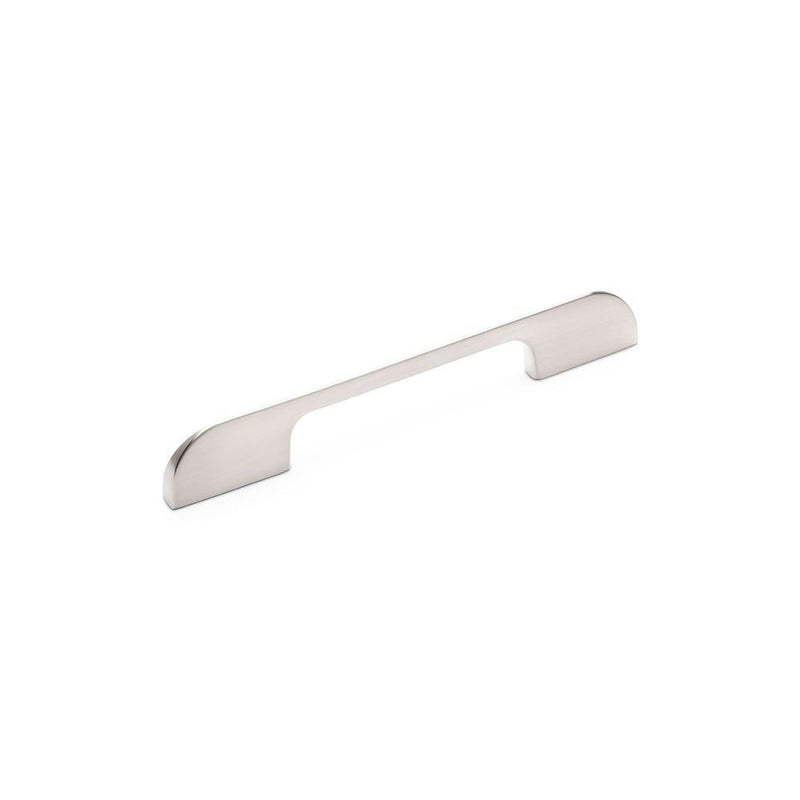 Bexley D Handle Kitchen/Bedroom Door Handle Brushed Nickel - 160mm Centres (202mm Overall Length)