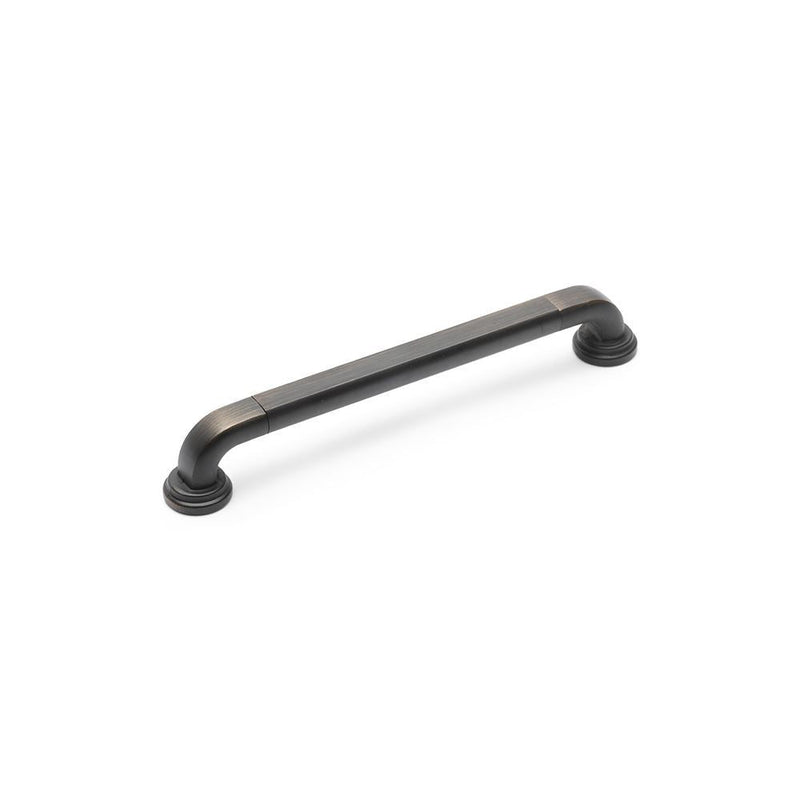LAMBETH D Handle Kitchen/Bedroom Door Handle Antique Black - 160mm Centres (182mm Overall Length)