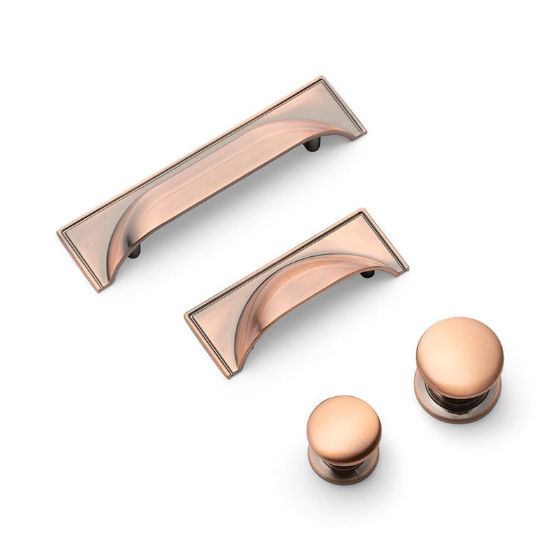 WINDSOR Round Knob Handle Kitchen/Bedroom Door Handle Antique Copper