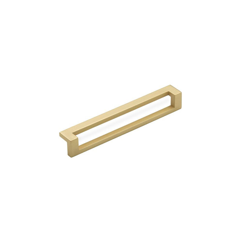 DECO Pull Handle Kitchen/Bedroom Door Handle Satin Brass (Various Sizes) - 160mm Hole Centres (174mm Overall Length)