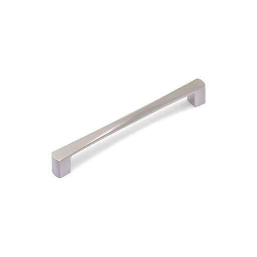RENNE D Handle Kitchen/Bedroom Door Handle Brushed Nickel (Various Sizes) - 160mm Hole Centres (166mm Overall Length)