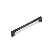 RENNE D Handle Kitchen/Bedroom Door Handle Matt Black (Various Sizes) - 160mm Hole Centres (166mm Overall Length)