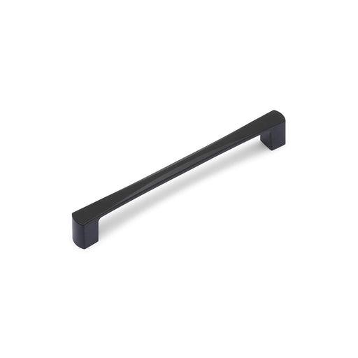 RENNE D Handle Kitchen/Bedroom Door Handle Matt Black (Various Sizes) - 160mm Hole Centres (166mm Overall Length)