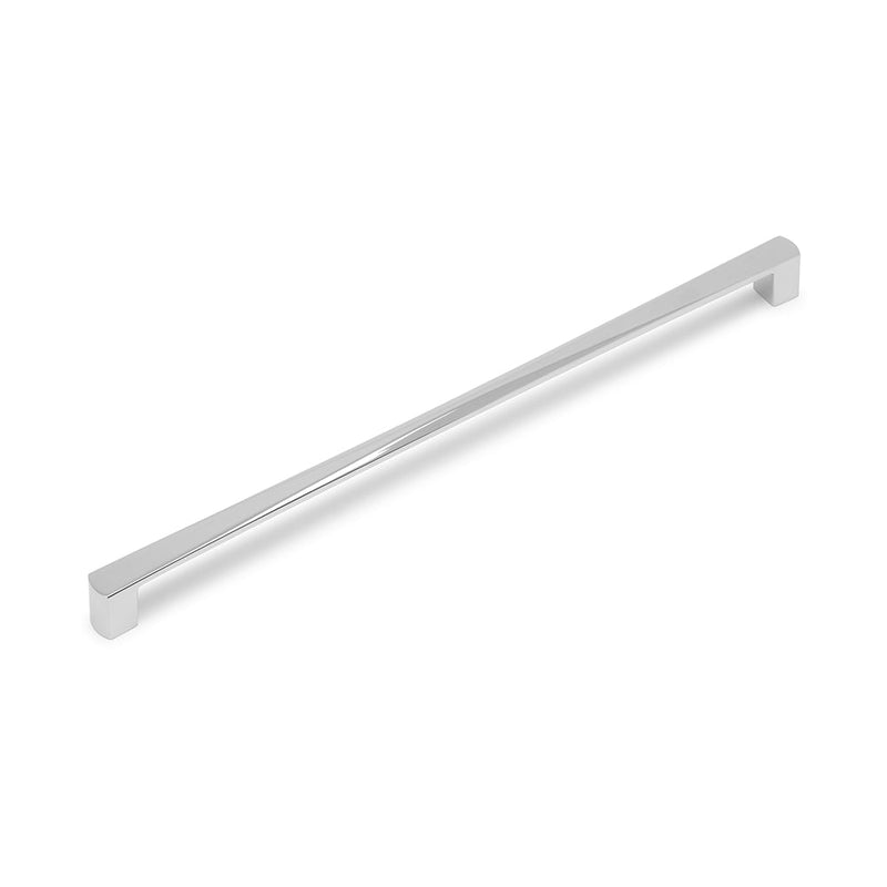 RENNE D Handle Kitchen/Bedroom Door Handle Chrome (Various Sizes) - 320mm Hole Centres (326mm Overall Length)