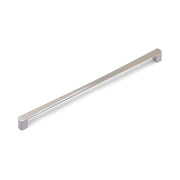 RENNE D Handle Kitchen/Bedroom Door Handle Brushed Nickel (Various Sizes) - 320mm Hole Centres (326mm Overall Length)