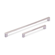 RENNE D Handle Kitchen/Bedroom Door Handle Brushed Nickel (Various Sizes)