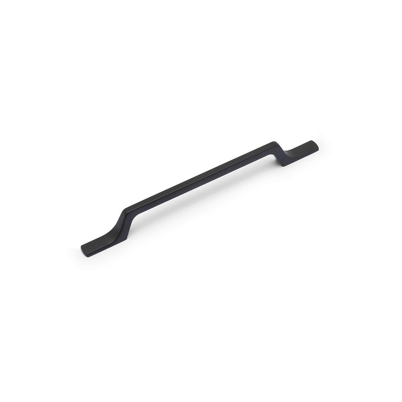 LISSE Strap Handle Kitchen/Bedroom Door Handle Matt Black (Various Sizes) - 160mm Hole Centres (225mm Overall Length)