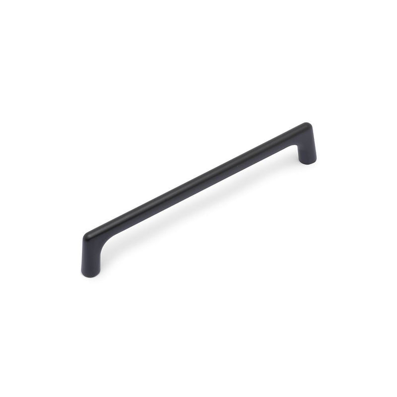 ANAIS D Handle Kitchen/Bedroom Door Handle Matt Black (Various Sizes) - 160mm Hole Centres (170mm Overall Length)