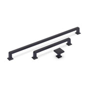 INES D Handle Kitchen/Bedroom Door Handle Matt Black (Various Sizes)