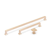 INES D Handle Kitchen/Bedroom Door Handle Champagne Gold (Various Sizes)