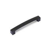 Block Bar D Handle Kitchen/Bedroom Door Handle Matt Black - 160mm Centres (177mm Overall Length)