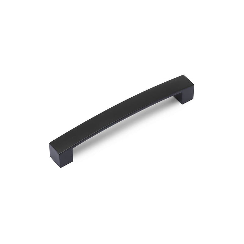 Block Bar D Handle Kitchen/Bedroom Door Handle Matt Black - 160mm Centres (177mm Overall Length)