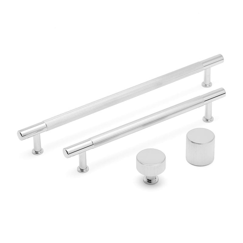 Linea Round Post Knob Kitchen/Bedroom Door Handle Chrome