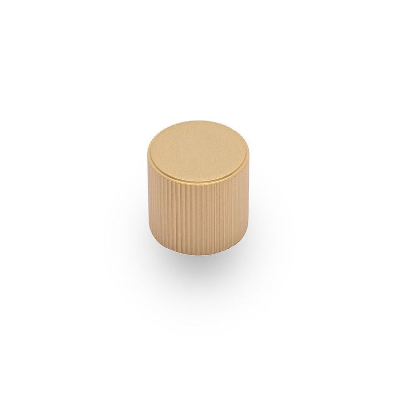 Linea Round Knob Kitchen/Bedroom Door Handle Satin Brass