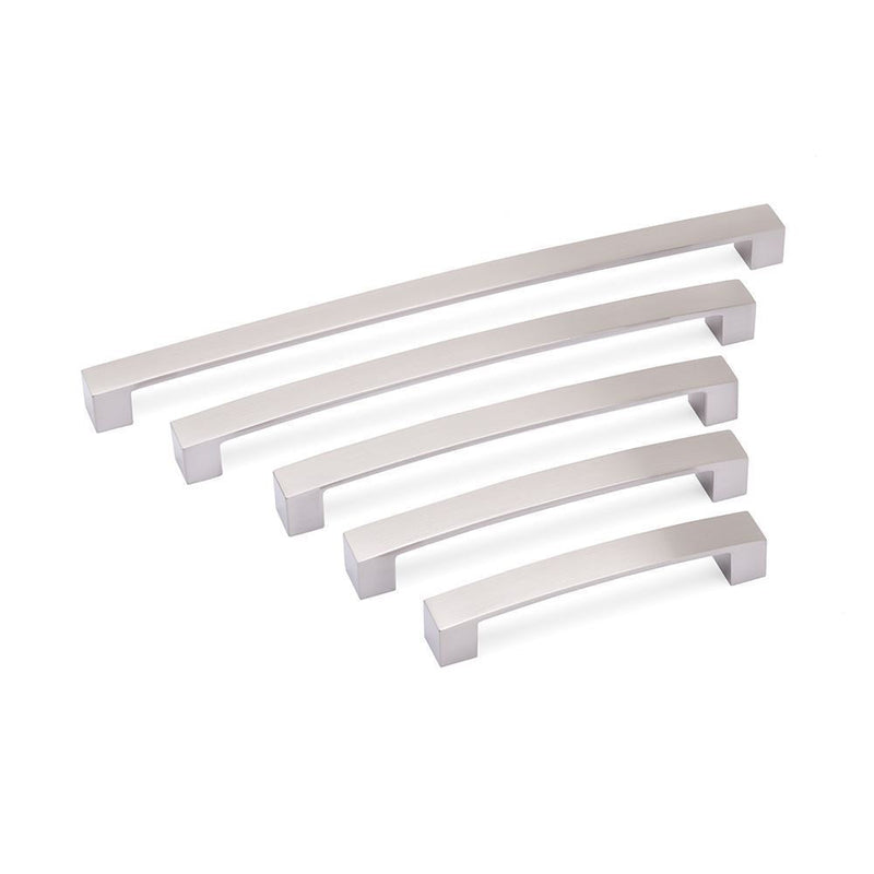 Block Bar D Handle Kitchen/Bedroom Door Handle Brushed Nickel