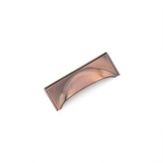 WINDSOR Cup Handle Kitchen/Bedroom Door Handle Antique Copper - 64mm Hole Centres (97mm Overall Length)
