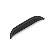 WINDSOR Shell Handle Kitchen/Bedroom Door Handle Matt Black - 128mm Hole Centres (174mm Overall Length)