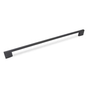 SLIM SQUARE D Handle Kitchen/Bedroom Door Handle Matt Black - 320mm Centres (358mm Overall Length)
