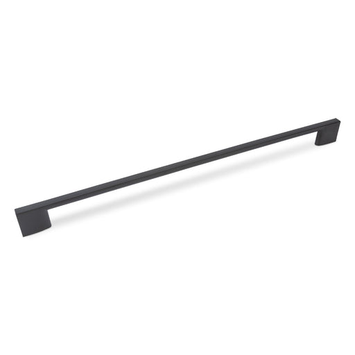 SLIM SQUARE D Handle Kitchen/Bedroom Door Handle Matt Black - 320mm Centres (358mm Overall Length)