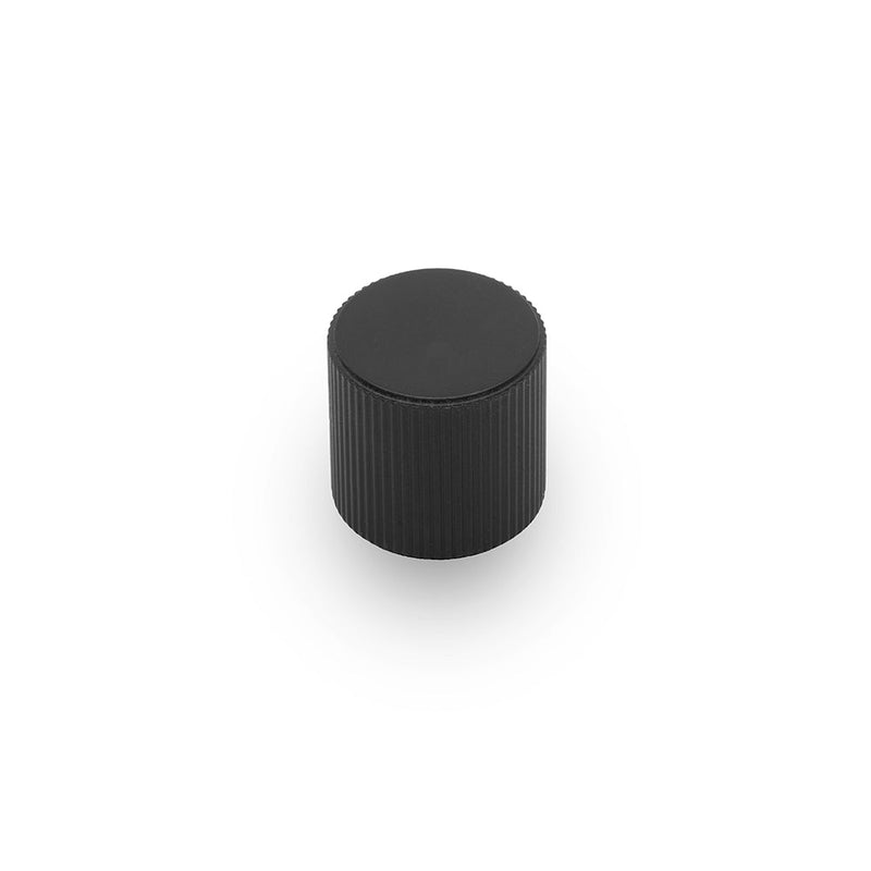Linea Round Knob Kitchen/Bedroom Door Handle Matt Black