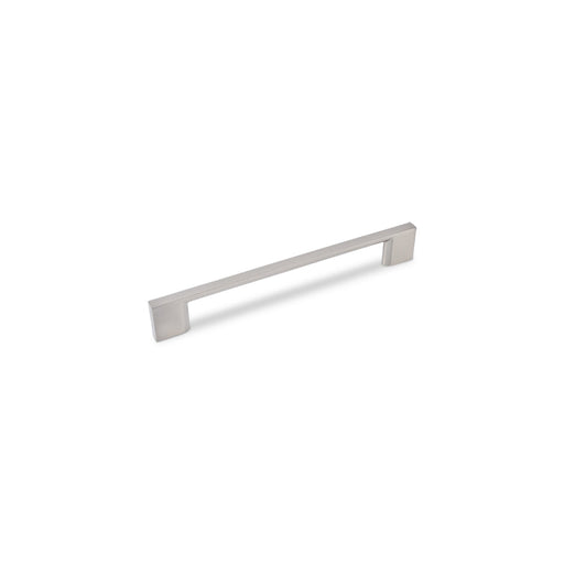 SLIM SQUARE D Handle Kitchen/Bedroom Door Handle Brushed Nickel - 96mm Centres (120mm Overall Length)