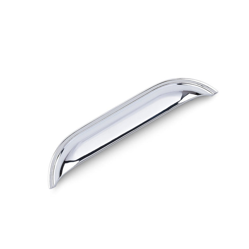 WINDSOR Shell Handle Kitchen/Bedroom Door Handle Chrome - 128mm Hole Centres (174mm Overall Length)