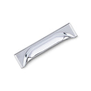 WINDSOR Cup Handle Kitchen/Bedroom Door Handle Chrome - 96mm Hole Centres (145mm Overall Length)