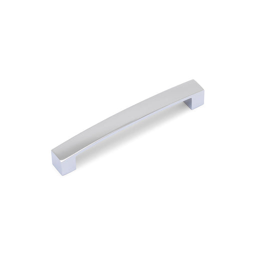 Block Bar D Handle Kitchen/Bedroom Door Handle Chrome - 128mm Centres (146mm Overall Length)