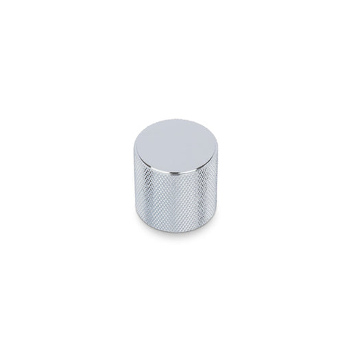 FENDER KNURLED Round Knob Kitchen/Bedroom Door Handle Chrome
