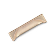 WINDSOR Cup Handle Kitchen/Bedroom Door Handle Champagne Gold - 96mm Hole Centres (145mm Overall Length)