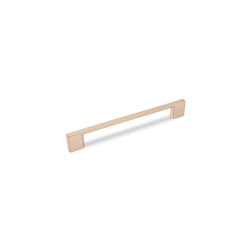 SLIM SQUARE D Handle Kitchen/Bedroom Door Handle Champagne Gold - 160mm Centres (188mm Overall Length)