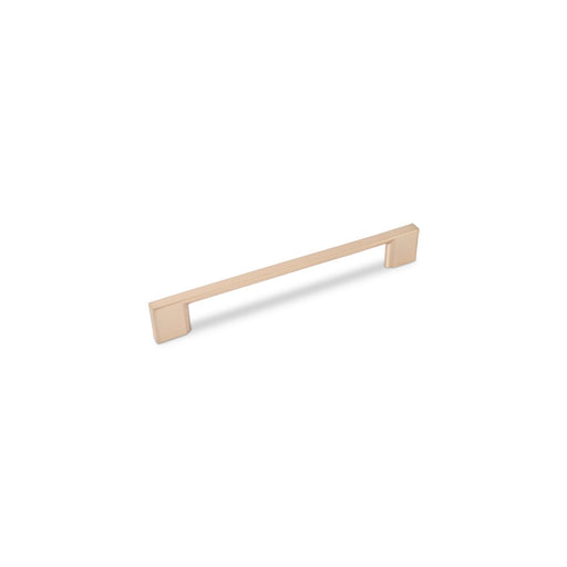 SLIM SQUARE D Handle Kitchen/Bedroom Door Handle Champagne Gold - 160mm Centres (188mm Overall Length)