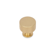 FENDER KNURLED Round Post Knob Kitchen/Bedroom Door Handle Satin Brass