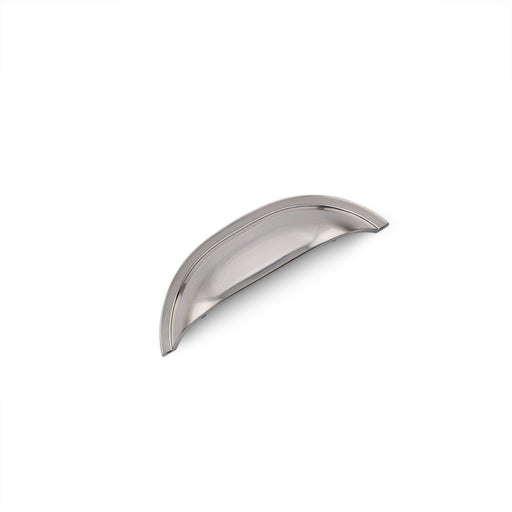WINDSOR Shell Handle Kitchen/Bedroom Door Handle Brushed Nickel - 64mm Hole Centres (110mm Overall Length)