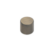 FENDER KNURLED Round Knob Kitchen/Bedroom Door Handle Antique Brass