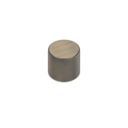 FENDER KNURLED Round Knob Kitchen/Bedroom Door Handle Antique Brass