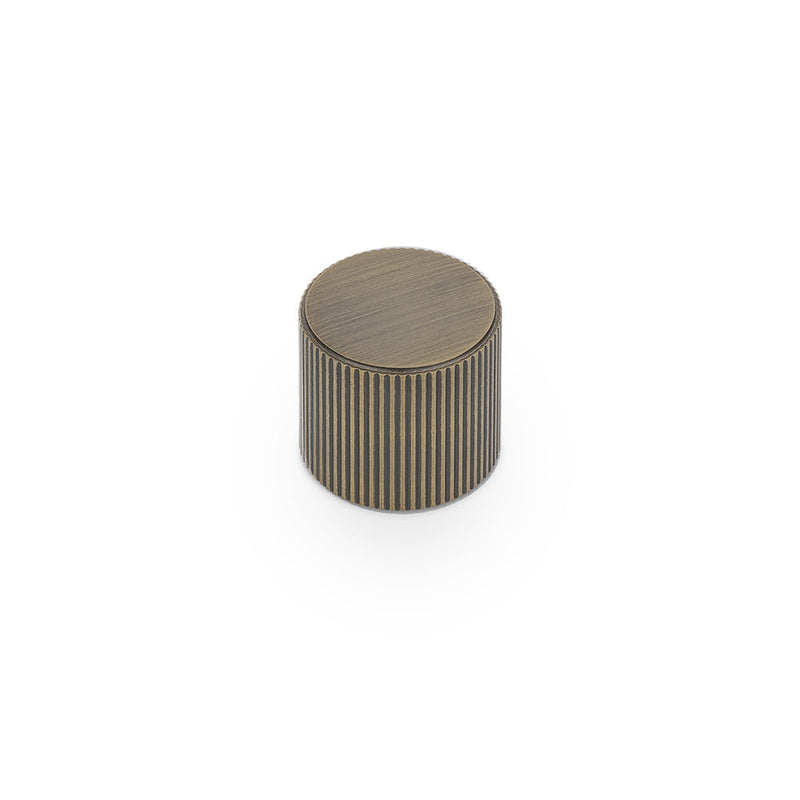 Linea Round Knob Kitchen/Bedroom Door Handle Antique Brass
