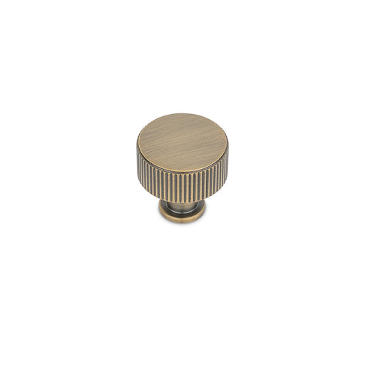 Linea Round Post Knob Kitchen/Bedroom Door Handle Antique Brass