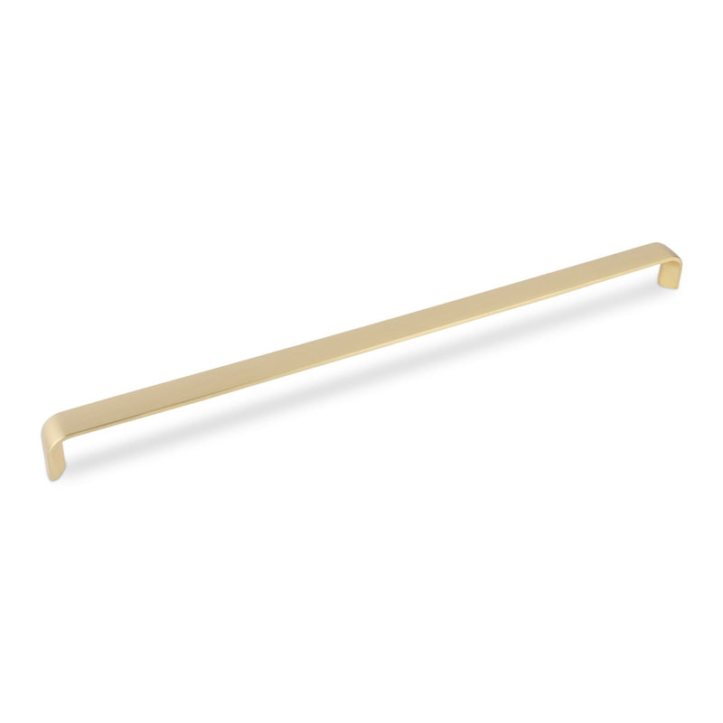 Camden D Kitchen/Bedroom Door Handle Satin Brass (Various Sizes) - 320mm Hole Centres (328mm Overall Length)