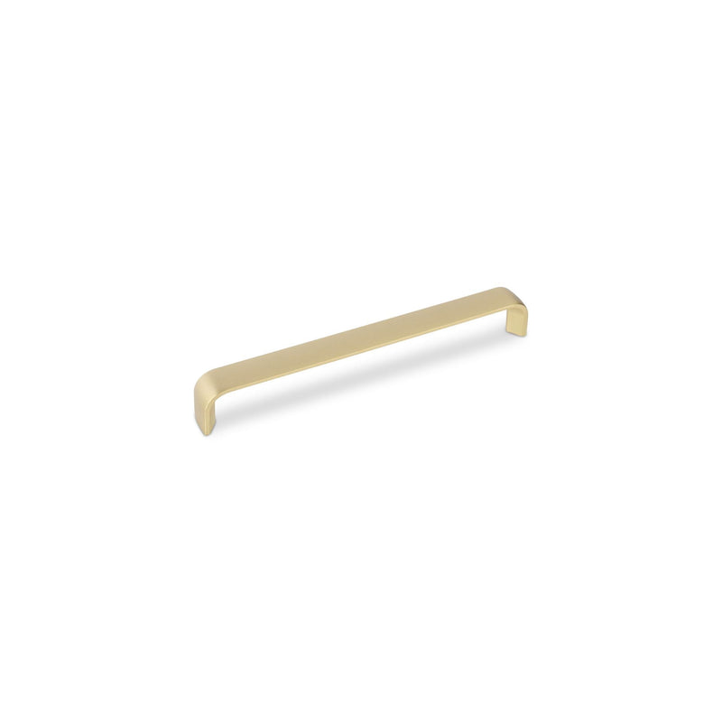 Camden D Kitchen/Bedroom Door Handle Satin Brass (Various Sizes) - 160mm Hole Centres (168mm Overall Length)